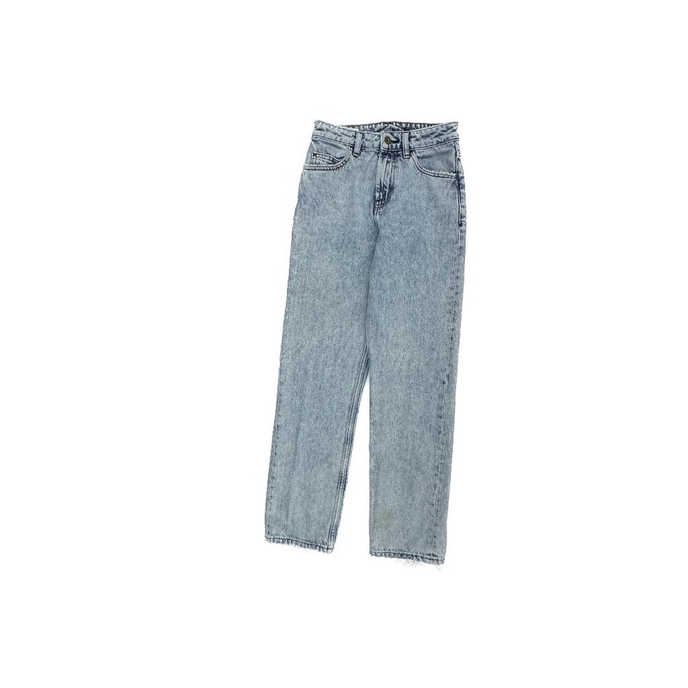 Collusion Jeans Women 24 Blue Medium Wash Straight Leg High Rise Denim x005